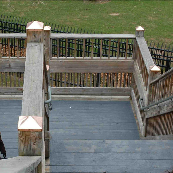 Deckorators 6 In. X 6 In. Copper Pyramid Post Point – Super Arbor
