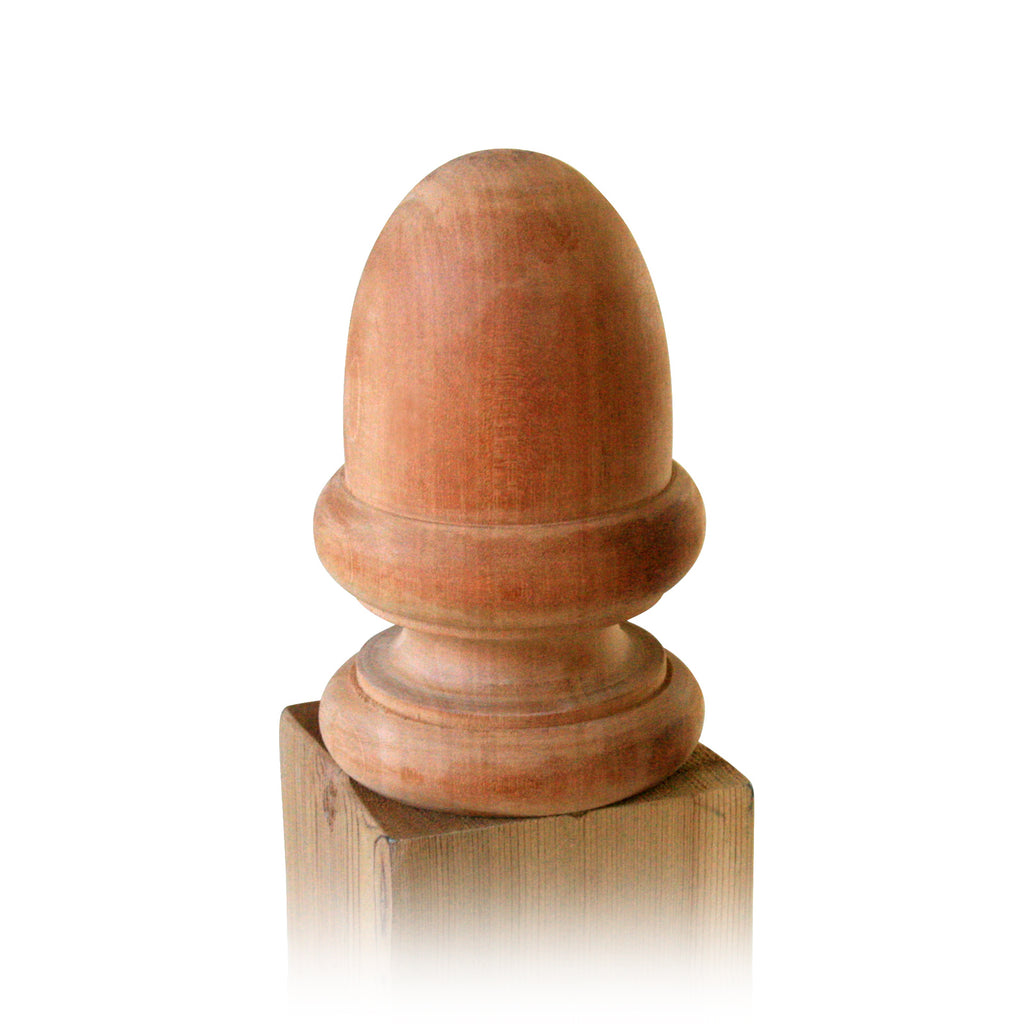 Wood Acorn Post Cap