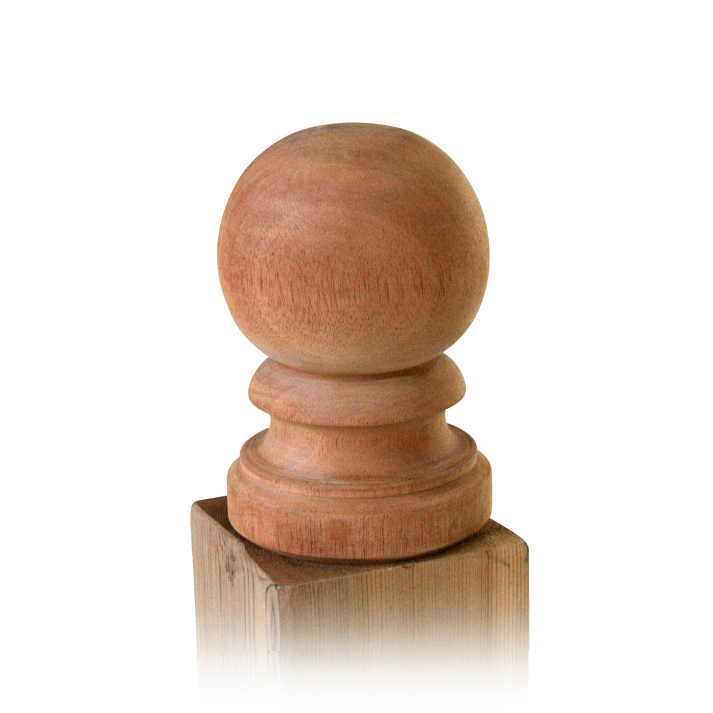 Wood Ball Top Post Cap