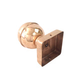 Bottom view of 4x4 Copper Finial Globe Post Cap