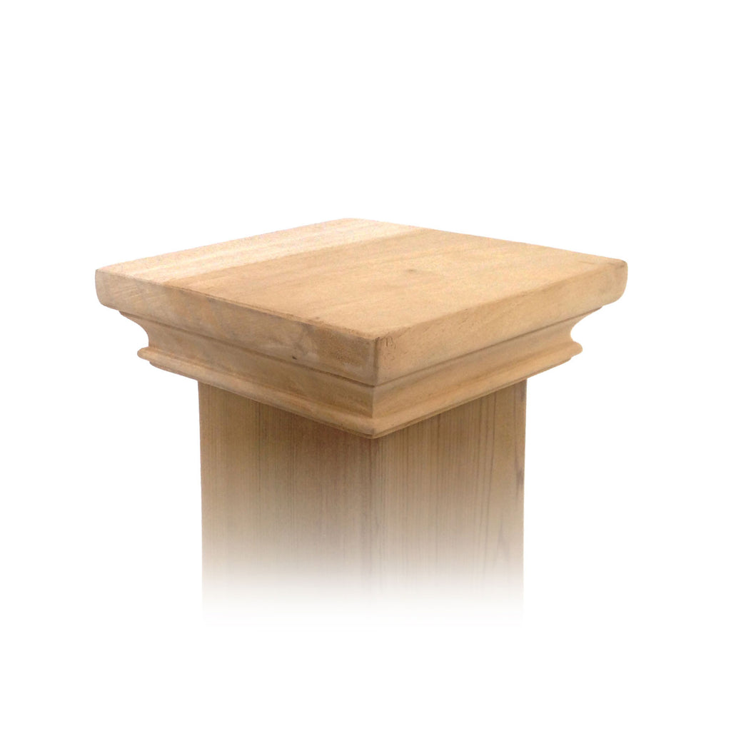 West Indies Wood Post Cap - 4x4, 5x5, 6x6, 4x6