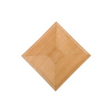 Top view of 4x4 Traditional Pyramid Wood Post Cap