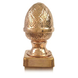 Front view of 4x4 Copper Finial Pineapple Post Cap
