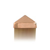 Front view of 4x4 Copper Pyramid Post Cap