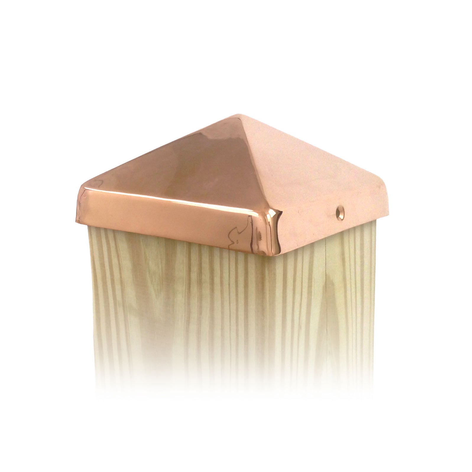 Copper & Wood Post Caps, Metal Post Caps - 4x4, 6x6 | Copper Tops USA