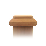 Front view of 4x4 Traditional Original Wood Fence Post Cap