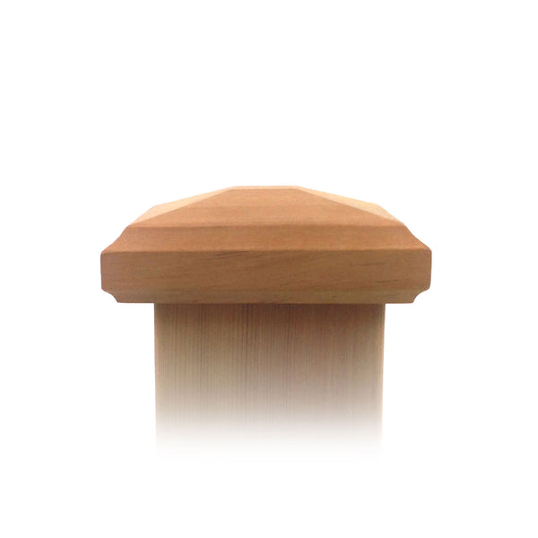 Wood Ball Top Post Cap 4x4